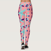 Multicolor-abstraktes Muster "Ratti_Creative_Arts" Leggings (Rückseite)