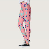 Multicolor-abstraktes Muster "Ratti_Creative_Arts" Leggings (Links)