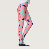 Multicolor-abstraktes Muster "Ratti_Creative_Arts" Leggings (Rechts)