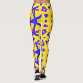 Multicolor-abstraktes Muster "Ratti_Creative_Arts" Leggings (Rückseite)