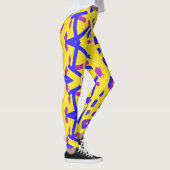 Multicolor-abstraktes Muster "Ratti_Creative_Arts" Leggings (Rechts)