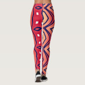 Multicolor-abstraktes Muster "Ratti_Creative_Arts" Leggings (Rückseite)