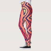 Multicolor-abstraktes Muster "Ratti_Creative_Arts" Leggings (Links)