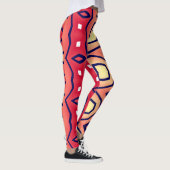 Multicolor-abstraktes Muster "Ratti_Creative_Arts" Leggings (Rechts)