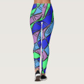 Multicolor-abstraktes Muster "Ratti_Creative_Arts" Leggings (Rückseite)