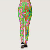 Multicolor-abstraktes Muster "Ratti_Creative_Arts" Leggings (Rückseite)