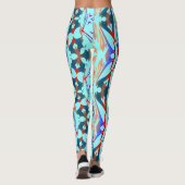 Multicolor-abstraktes Muster "Ratti_Creative_Arts" Leggings (Rückseite)