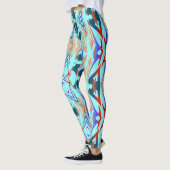 Multicolor-abstraktes Muster "Ratti_Creative_Arts" Leggings (Links)