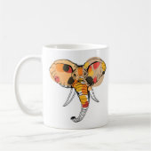 Multicolor African Elephant Kaffeetasse (Links)