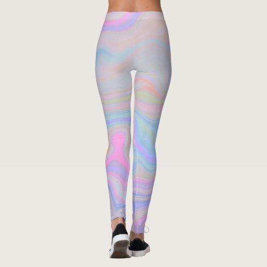 Multicolor Agate Layers Leggings (Rückseite)
