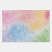 Multicolor-Aquarelldruck Geschenkpapier Set (Vorderseite 3)