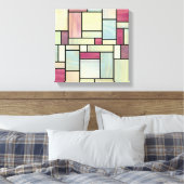 Multicolor-Aquarellglas (12x12)-Leinwand Leinwanddruck (Insitu (Schlafzimmer))