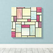 Multicolor-Aquarellglas (12x12)-Leinwand Leinwanddruck (Insitu (Holzboden))