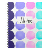 Multicolor-Aquarellpunkte Notizblock (Vorderseite)