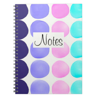 Multicolor-Aquarellpunkte Notizblock