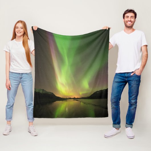 Multicolor Aurora Fleecedecke (Beispiel)