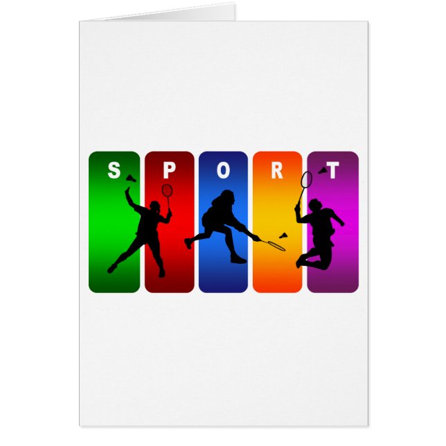 Multicolor Badminton Emblem (Vorne)