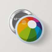 Multicolor Beach Ball Button (Vorne & Hinten)