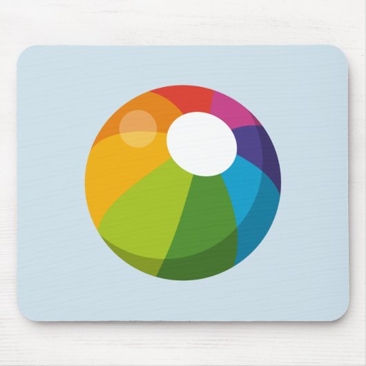 Multicolor Beach Ball Mousepad (Vorne)