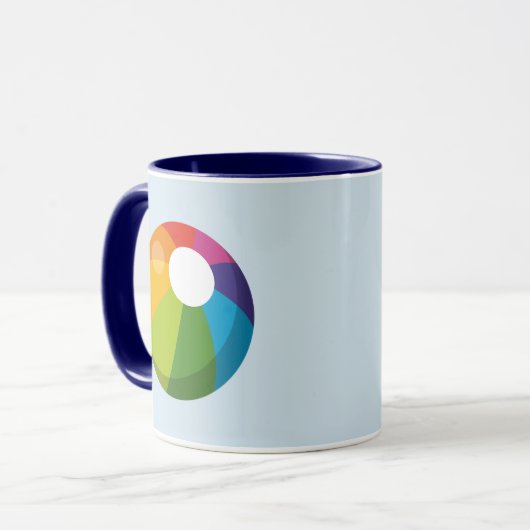 Multicolor Beach Ball Tasse (Vorderseite Links)