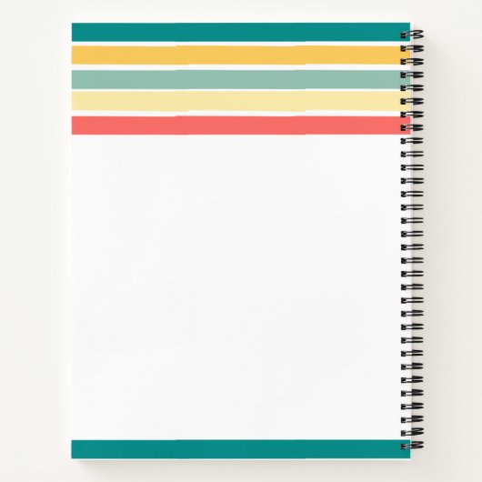 Multicolor Beachy Baby Shower Notizblock (Rückseite)