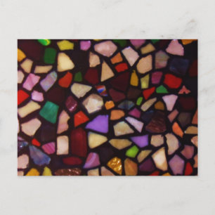 Multicolor Black Mosaic Postkarte