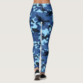 Multicolor Blue Camouflage Leggings (Rückseite)