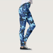 Multicolor Blue Camouflage Leggings (Rechts)