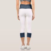 Multicolor Blue Diamond High Waisted Capris (Rückseite)