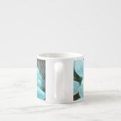 Multicolor Blue Shapes Espressotasse (Rückseite)
