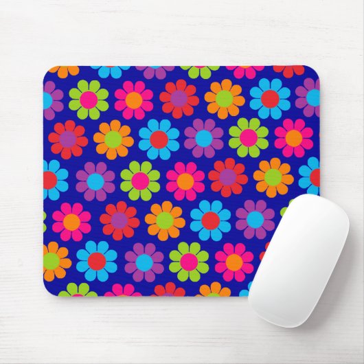 Multicolor-Blume-Power Mousepad (Mit Mouse)