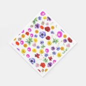 Multicolor-Blume Serviette (Ecke)