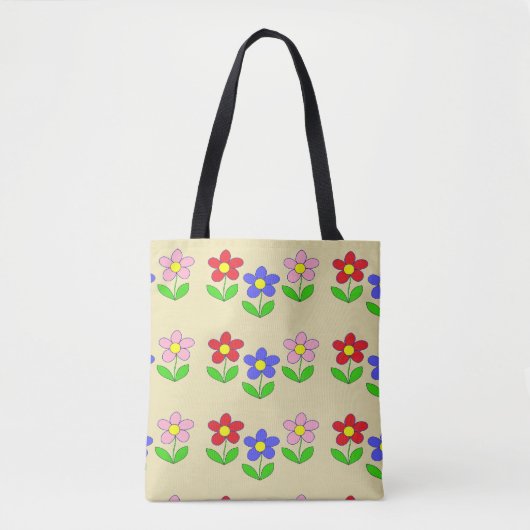 Multicolor-Blumenmuster Tasche (Vorderseite)