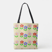 Multicolor-Blumenmuster Tasche (Rückseite)