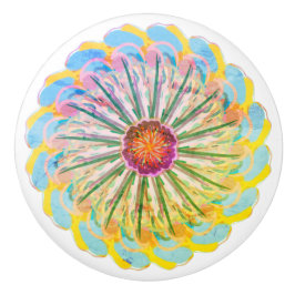 Multicolor Bohemische Keramik Keramikknauf