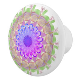 Multicolor Bohemische Keramik Keramikknauf