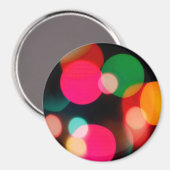 Multicolor Bokeh Party Magnet (Vorderseite/Rückseite)