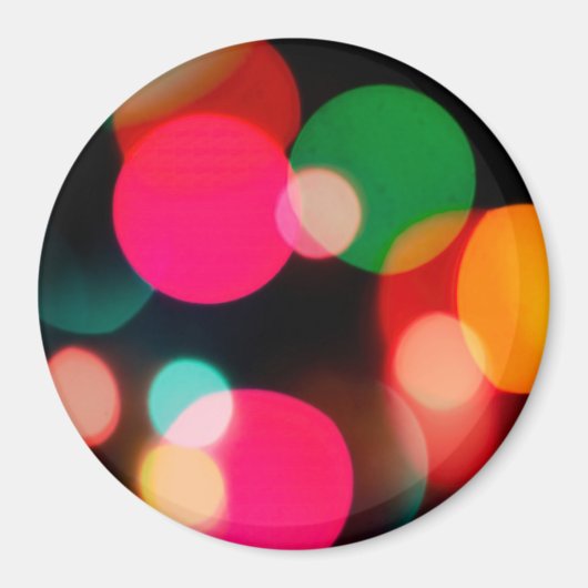 Multicolor Bokeh Party Magnet (Vorne)
