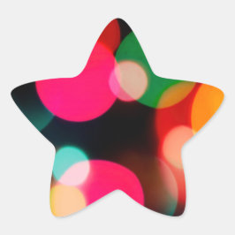 Multicolor Bokeh Party Sticker