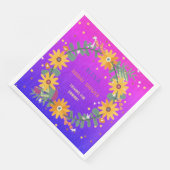 Multicolor Botanicals Brautparty Party Serviette (Ecke)