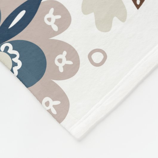 Multicolor Bouquets: Handgezeichnet Fleecedecke (Ecke)