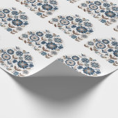 Multicolor Bouquets: Handgezeichnet Geschenkpapier (Ecke)