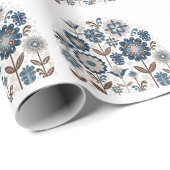 Multicolor Bouquets: Handgezeichnet Geschenkpapier (Rolleneckpunkt)
