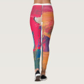 Multicolor-Bright-Muster Leggings (Rückseite)