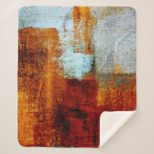 Multicolor brush strokes in oil structure. Grunge Sherpadecke