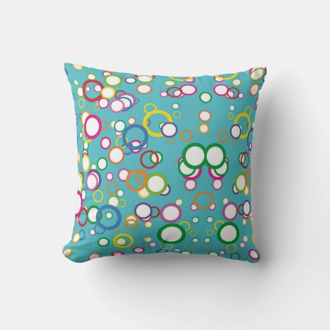 Multicolor Bubbles American MoJo Pillows Kissen (Vorderseite)