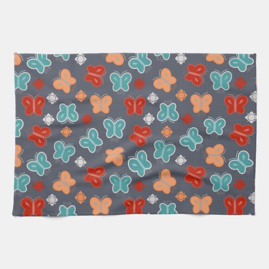 Multicolor Butterfly Geschirrtuch (Horizontal)