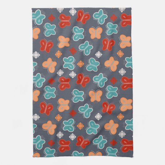 Multicolor Butterfly Geschirrtuch (Vertikal)