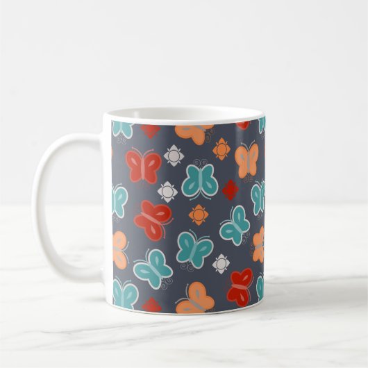 Multicolor Butterfly Kaffeetasse (Links)
