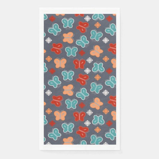 Multicolor Butterfly Serviette (Vorderseite)